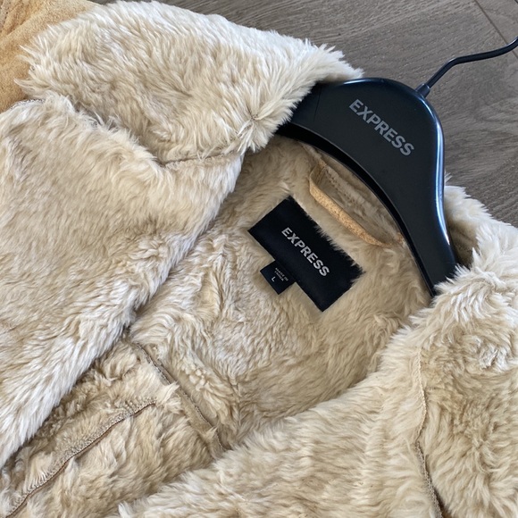 Express Genuine Leather Coat - Picture 2 of 3